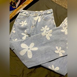 Shein Flower Jeans